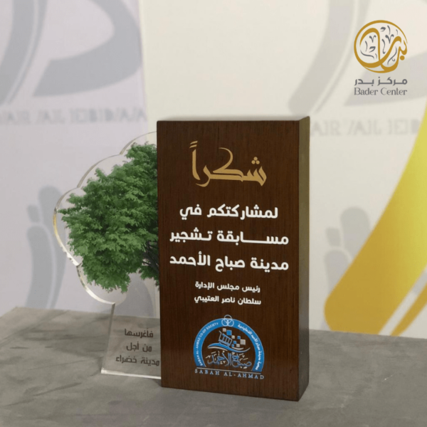 درع خشب مع اكريلك شفاف